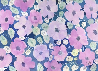 Flowers in Pink by Neela Pushparaj